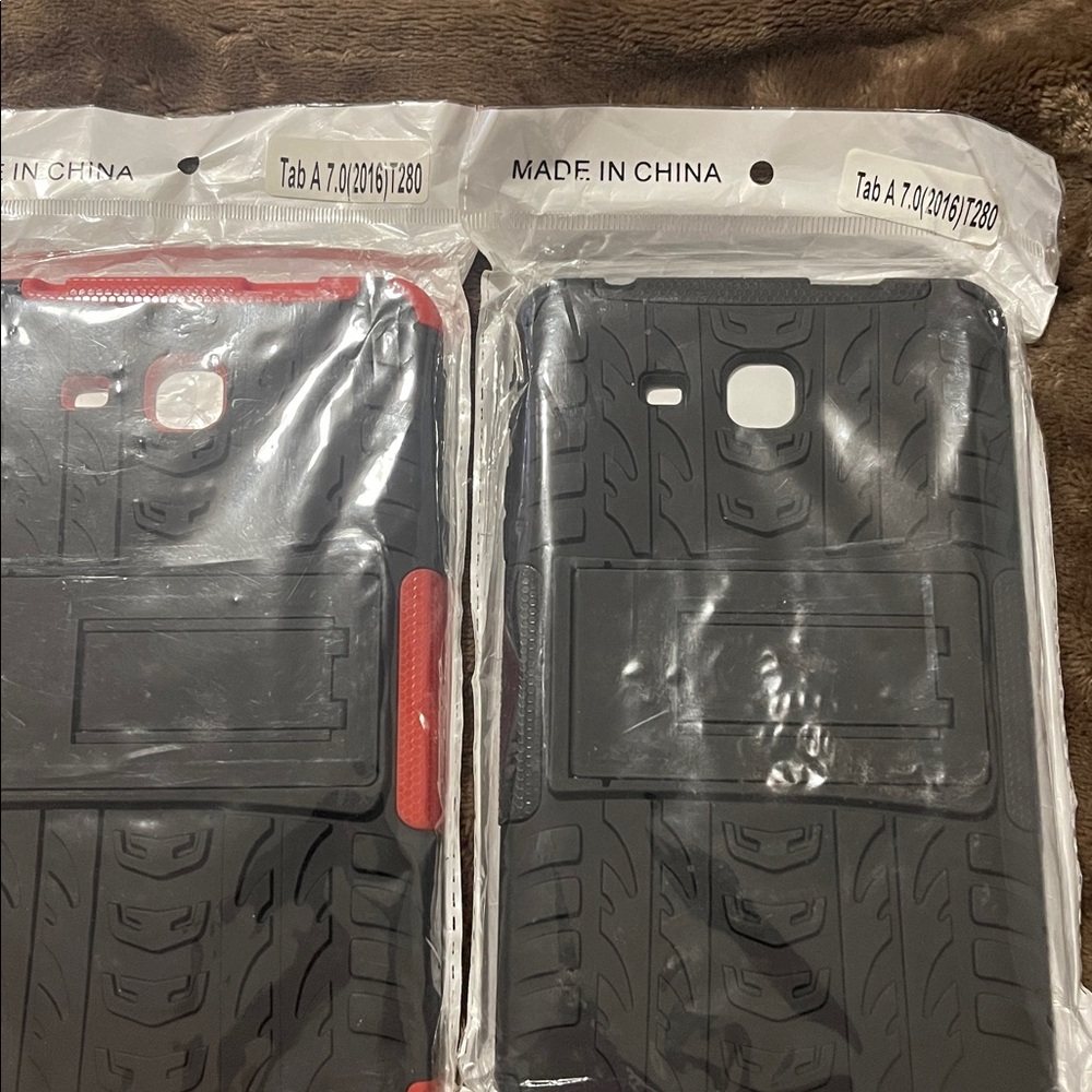 SAMSUNG Galaxy Tab A 7.0 Case Lot(red and black and plain black)